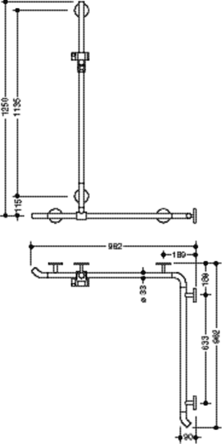 HEWI DUHA m.Br.H.St.,AM1:1250, W1/2:962, Br.H. in 98, Kst., chromoptisch besch.