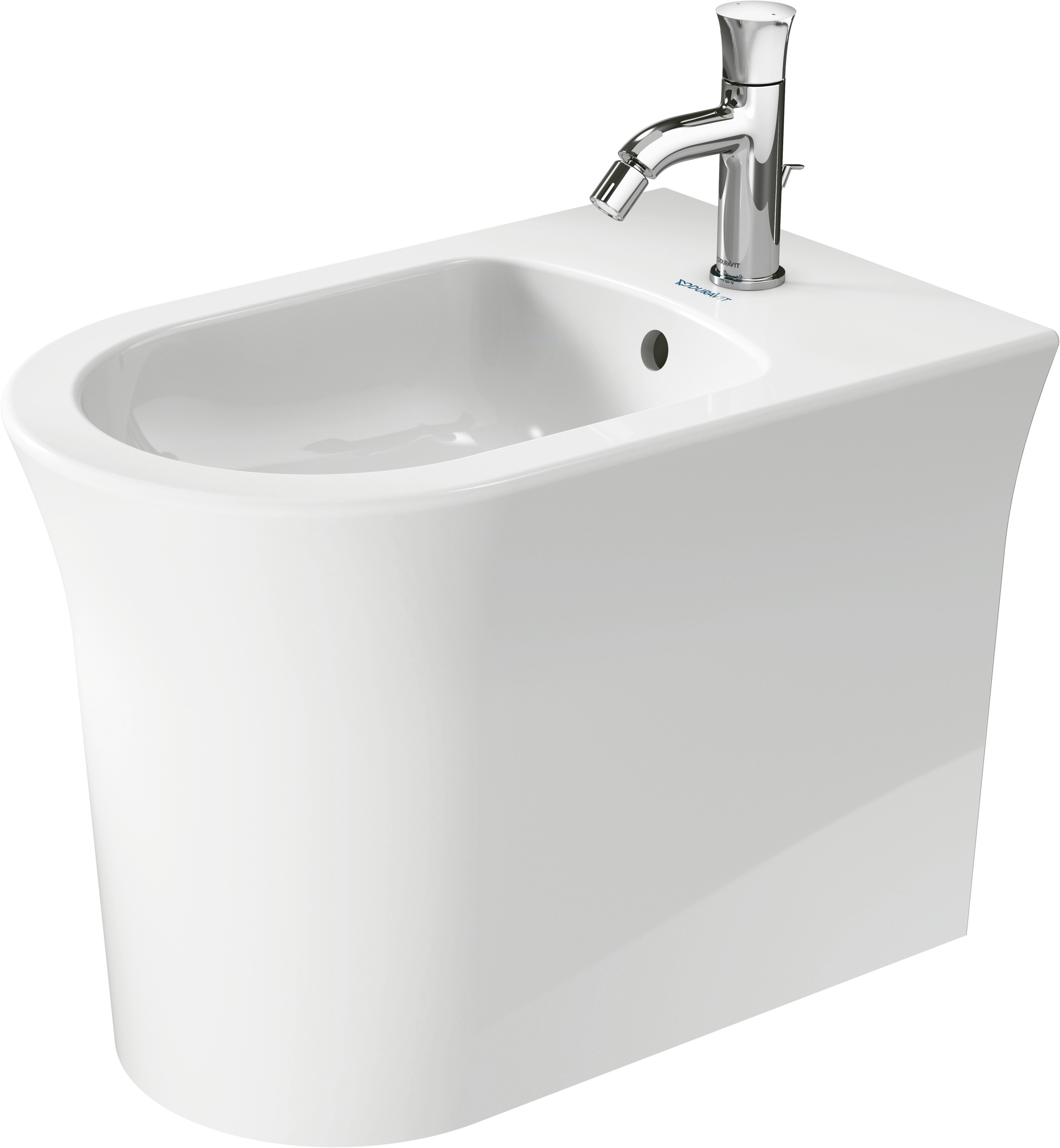 Duravit Standbidet White Tulip, 580mm, Weiß m.ÜL, m.HLB, 1 HL, BTW