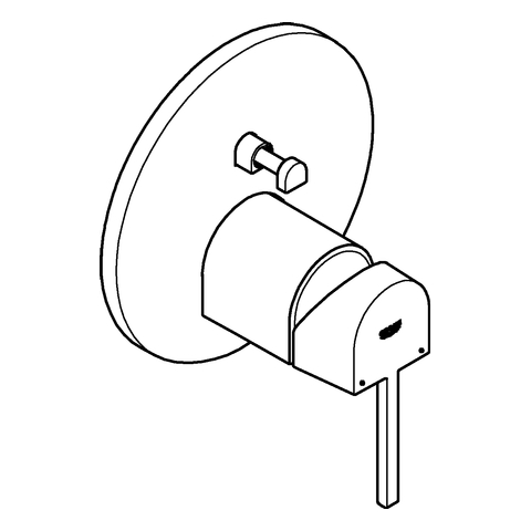 GROHE EH-Wannenbatterie Plus 24060_3 FMS für 35604 hard graphite gebürstet