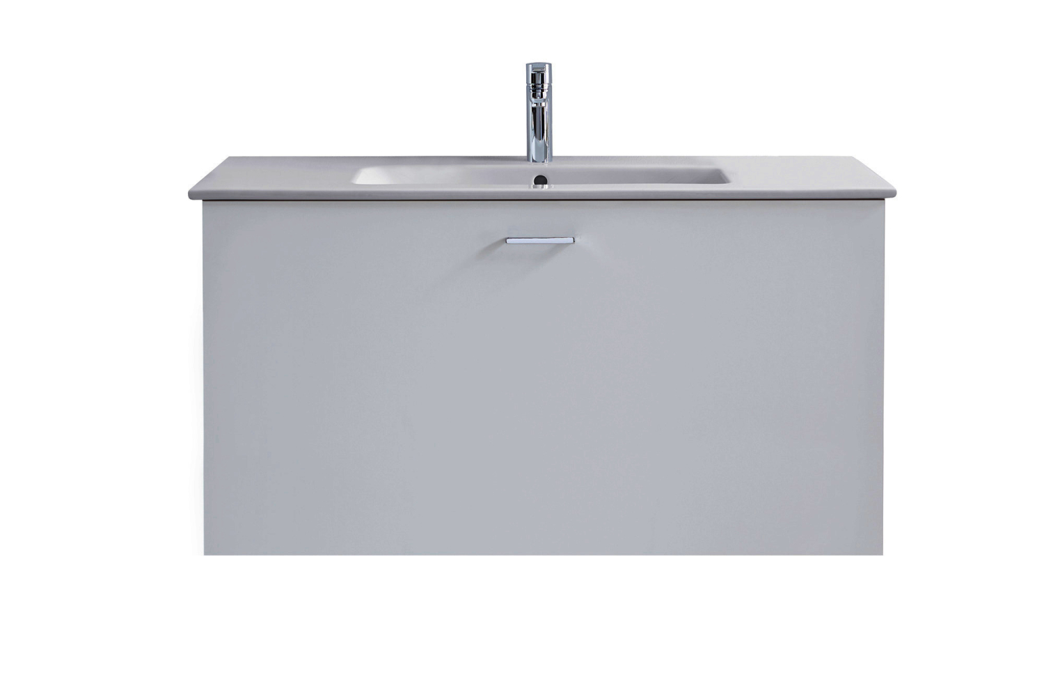 DU Möbelwaschtisch ME by Starck 830 mm mit ÜL, mit HLB, 1 HL, weiß