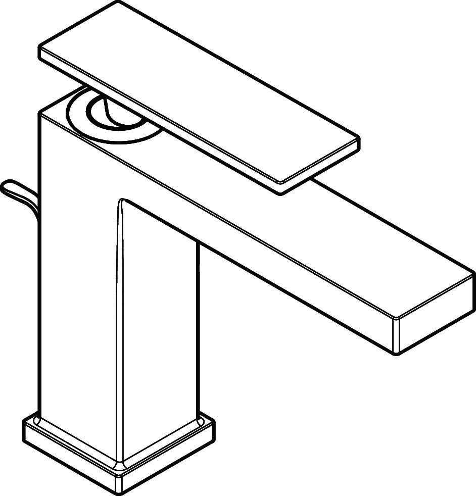 Hansgrohe WTM 110 Tecturis E CoolStart  EcoSmartu.  m. Zugstangen-Ablaufg. BBR