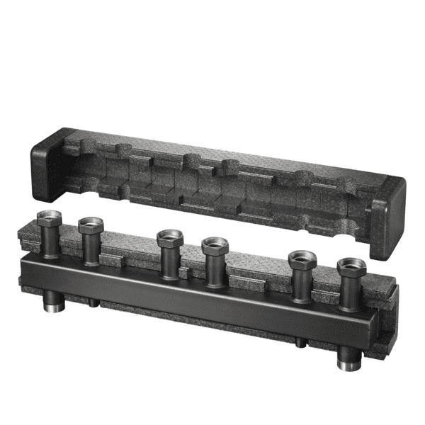 OVENTROP-Verteilerbalken für Regumat DN 32, für 3 Heizkreise, Stahl