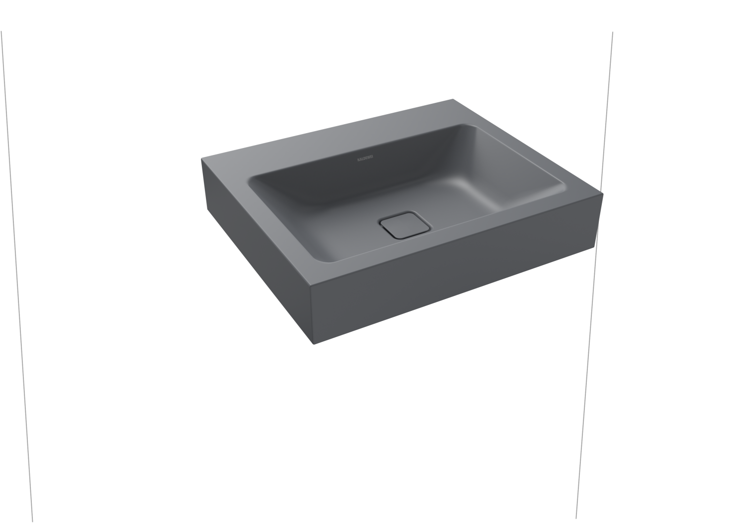 KA WB CONO WANDWASCHTISCH Mod.3089,600x 500mm,cool grey 70,Perl-Effekt,AD,oÜL