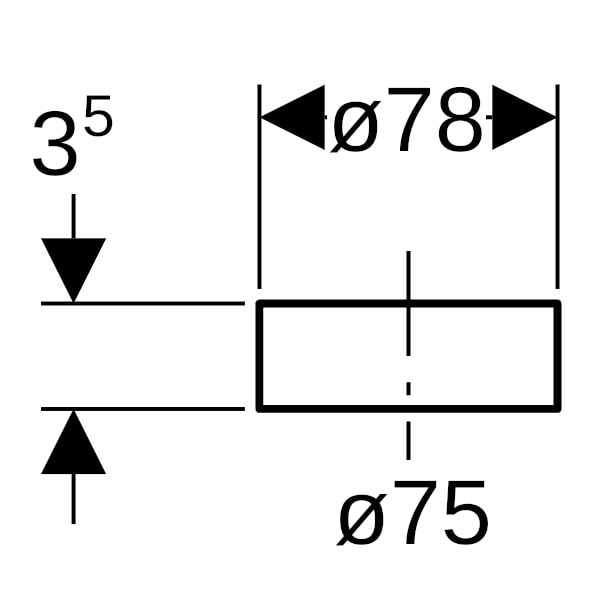 Geberit PE Schutzkappe für Rohrende d75