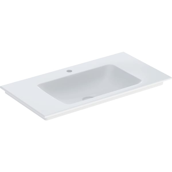Geberit ONE Möbelwaschtisch 90x48 cm m.Hl., o.Ül., weiß, KeraTect