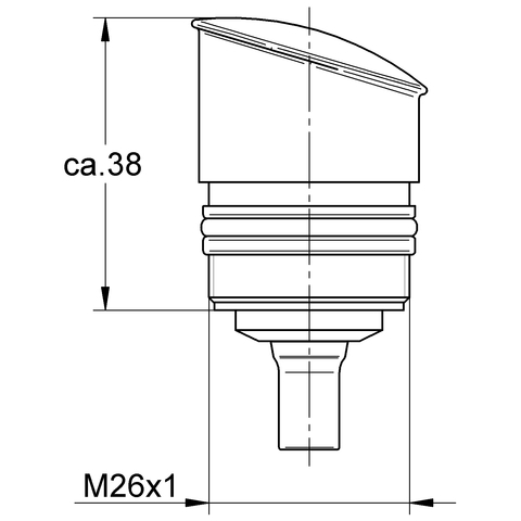 GROHE Aufputz-Umstellung 440425 für Eichelberg EH-Wannenbatterien chrom