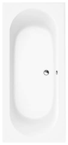 VB Badewanne O.novo 1800x800x525mm Duo Rechteck Weiß Alpin