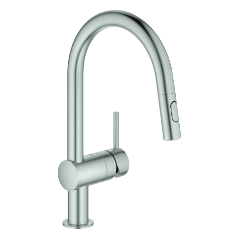 GROHE EH-Spültischbatterie Minta 32321_2 C-Auslauf Spülbrause supersteel