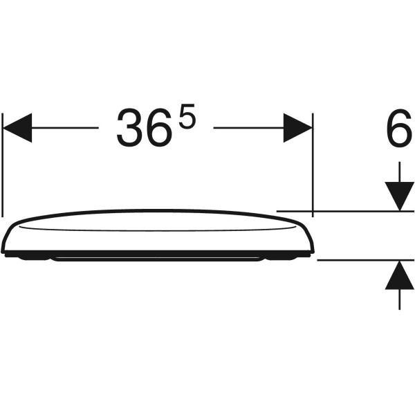 Geberit Renova Comfort WC-Sitz, weiß Befestigung von unten