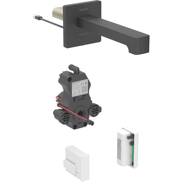 Geberit Brenta WT-Arm.,Wandmontage, Generator für UP-Funkt.Box, o.Misch.,L:22cm, swm
