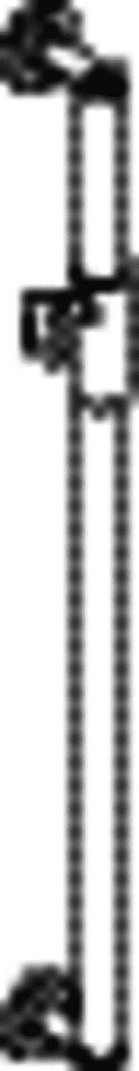 HEWI Brausehalterstange, d:32, L:900, plvb, Br.H.mag. schw tiefmatt