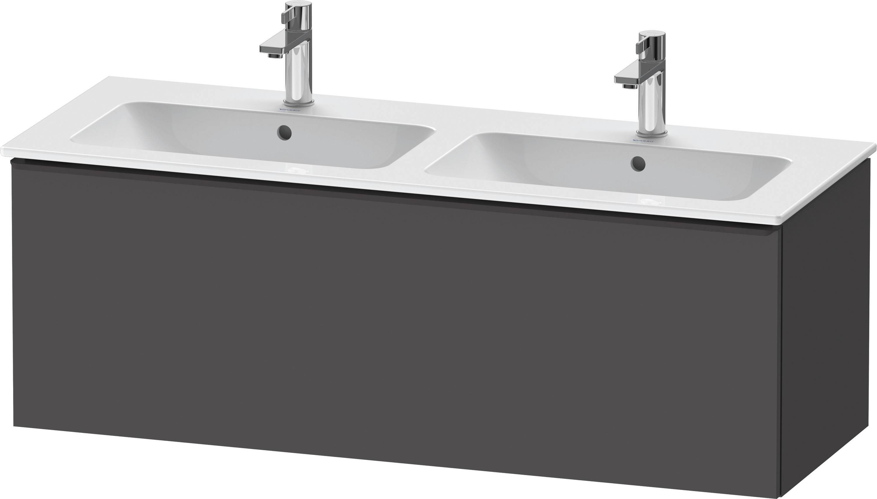 Duravit D-Neo WTU,Wdh,Ausz:1,Gr:Diamant Schw. 1280x462x440mm,Graphit Matt, Dekor