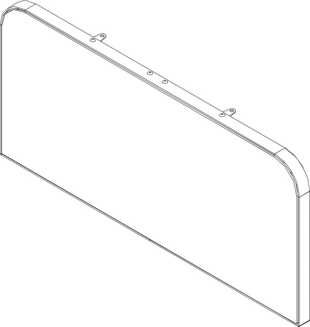 BOSCH Ersatzteil TTNR: 8738209474 Vorderwand Bo oben weiß (Glass)