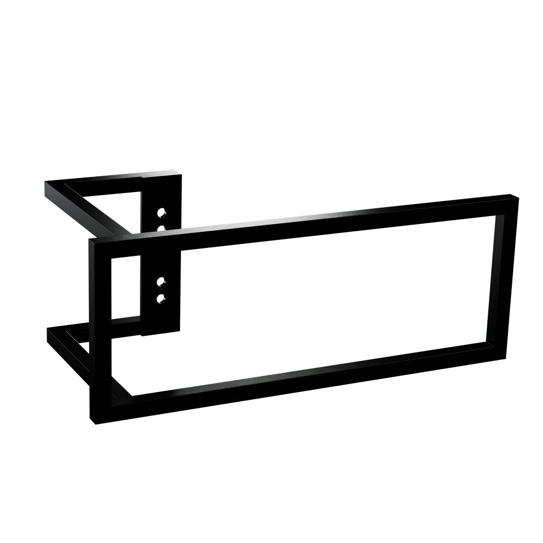 Kermi Handtuchbügel rechteckig RAL 9005 Größe: 286 x 110 mm, Tiefschwarz