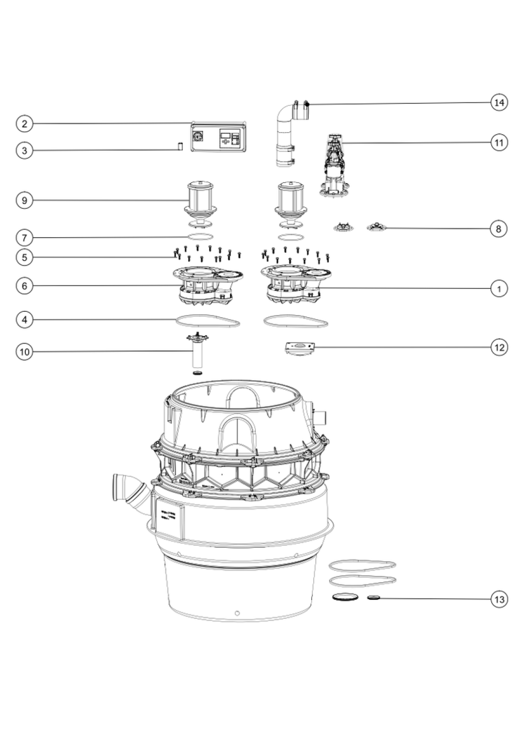 KESSEL-Pumpstation Aquapump XL Duo, SPF 1500-S3, niedrigster Einbau
