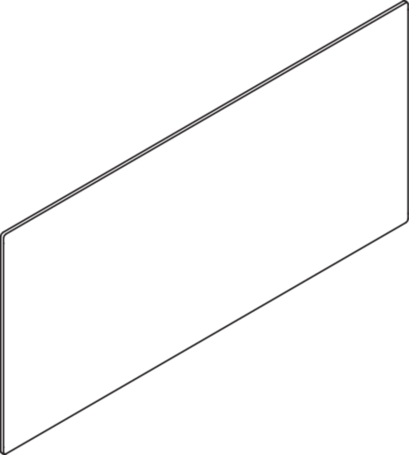 HEWI Spiegel, 850 x 400mm, ESG mit Splitterschutz