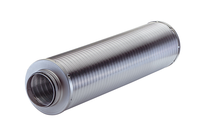 Maico Rohrschalldämpfer RSR 12/50-1 DN 125, Schallschluckpackung 50 mm