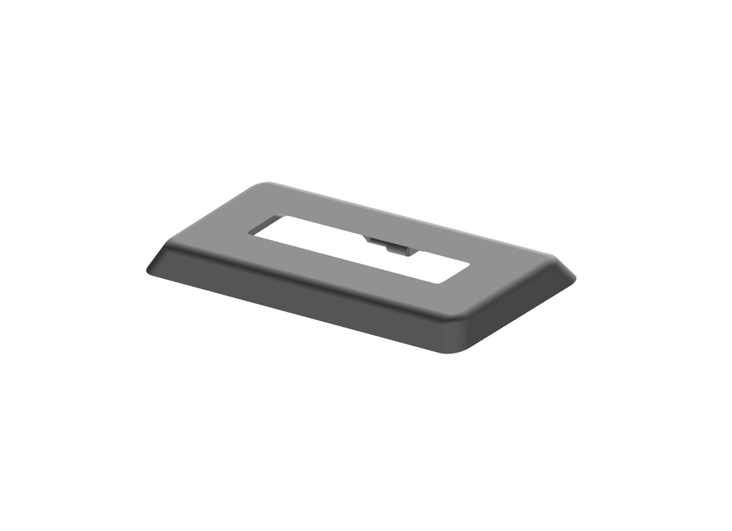 Abdeckrosette für Standkonsolenfuß Rohbodenmontage, weiß, 60x10 mm, Kunstst