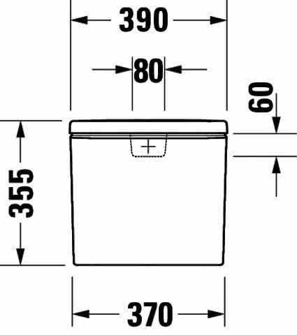 DU SPK Duravit No.1 Weiß, DF-IG chrom Anschluss re oder li, 6/3 L,