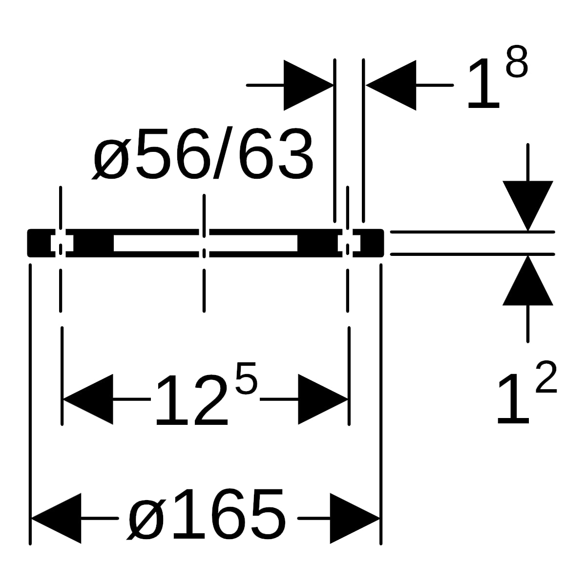 Geberit PE Losflansch d56/63