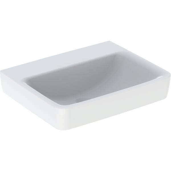 Geberit Renova Plan Waschtisch, 55x44cm o. Hl., o. Ül., weiß, KeraTect