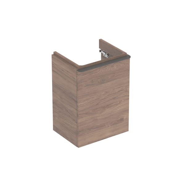 Geberit Smyle US für HWB, eckig, m. 1 Tür li 44,2x61,7x35,6cm, Nussbaum