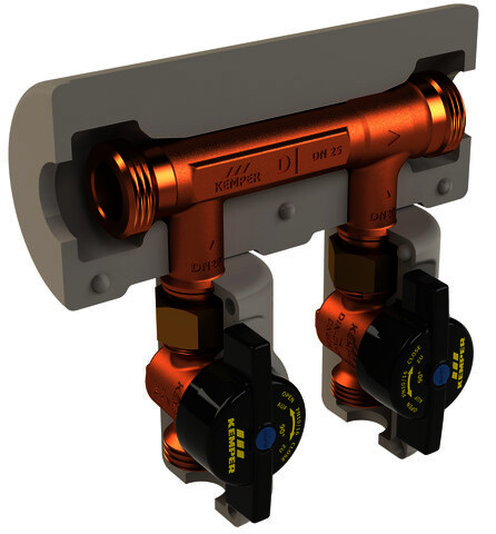 KEMPER KHS Venturi-Strömungsteiler-Gr.AP dynamisch, DN20,Abg.DN20,VAV,DN20,AG/ÜM