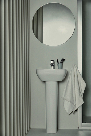 IS Handwaschbecken i.life A 1Hl. m.Ül. 400x360x150mm Weiß