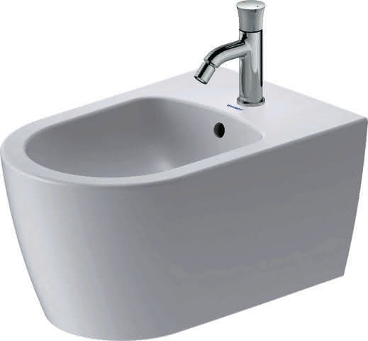 DU Wand-Bidet 570mm Bento Weiß SDM HYG mit ÜL, mit HLB, 1 HL, Durafix inkl.