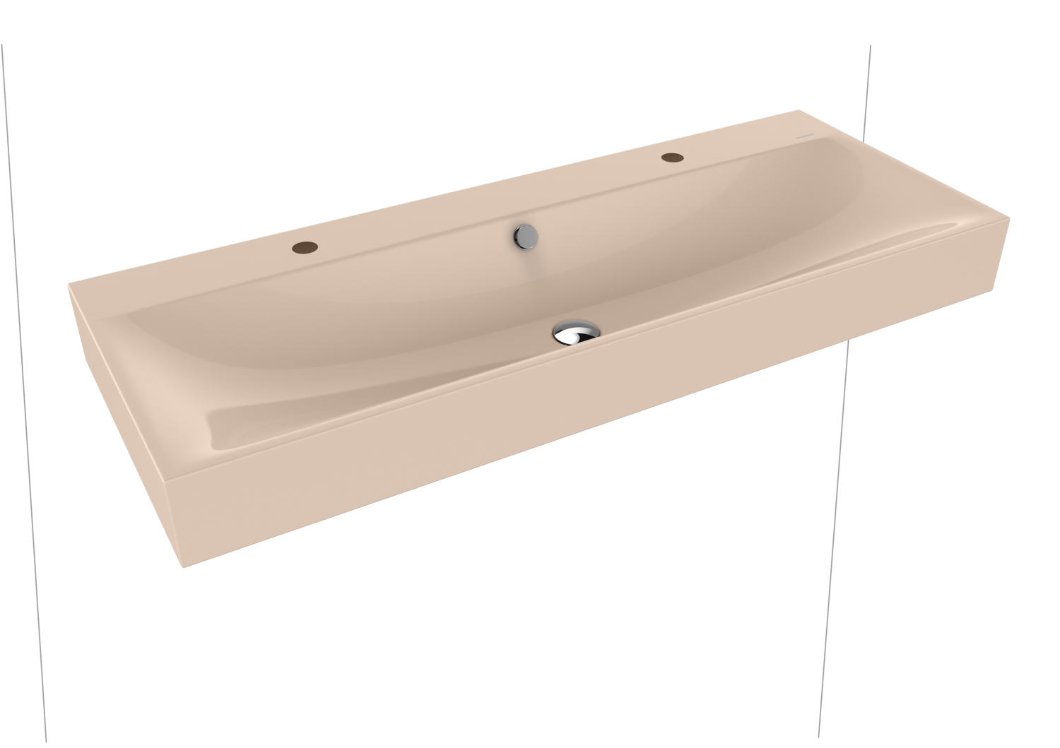 KA WB SILENIO Mod.3046-D,1200x460mm, bahbe,PEFF,AD,m. 2x1HL,mÜL,chr