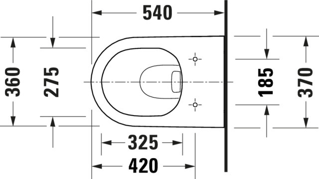 DU WWC 540mm D-Neo, weiß, Tiefspüler rimless, Durafix inkl.
