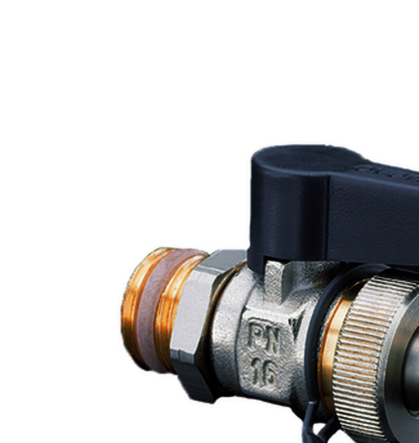 OVENTROP-Kugelhahn"Optiflex",DN10,3/8"AG mit Schlauchver.u.Verschlussk., Ms,vern.