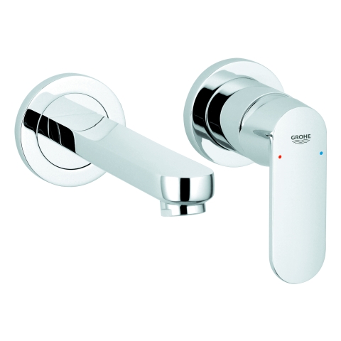 GROHE 2-Loch-WT-Batt. Eurosmart C 19381 Stichmaß 110 mm Ausladung 170 mm chrom