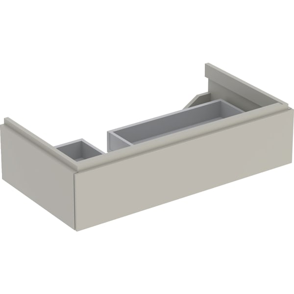 Geberit Xeno2 Unterschrank f. WT m. Ablg. re m. 1 Schubl., 88x22x46,2cm, greige