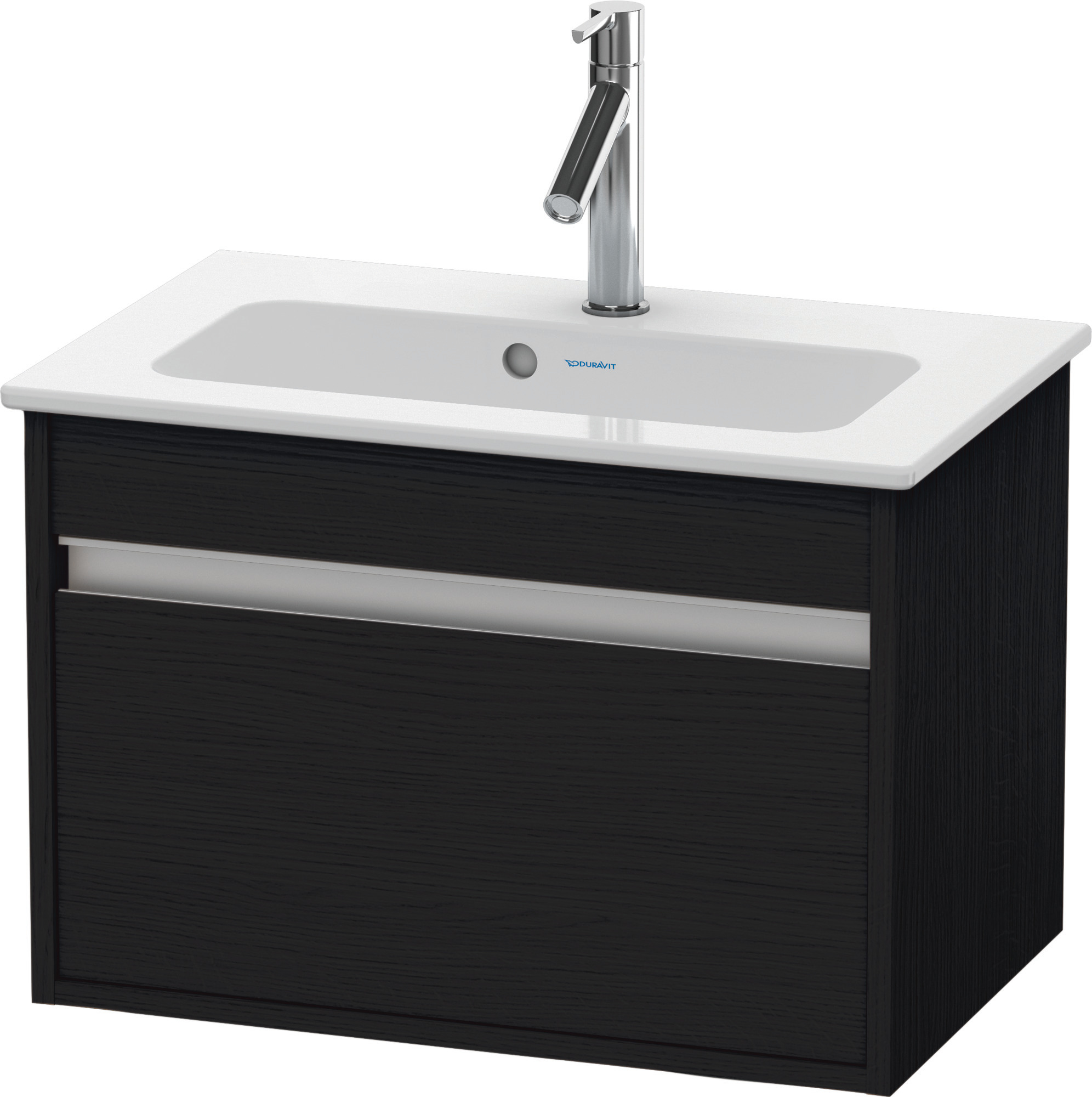 Duravit WTU Ketho Compact 410x600x385mm 1 Auszug, Eiche Schwarz
