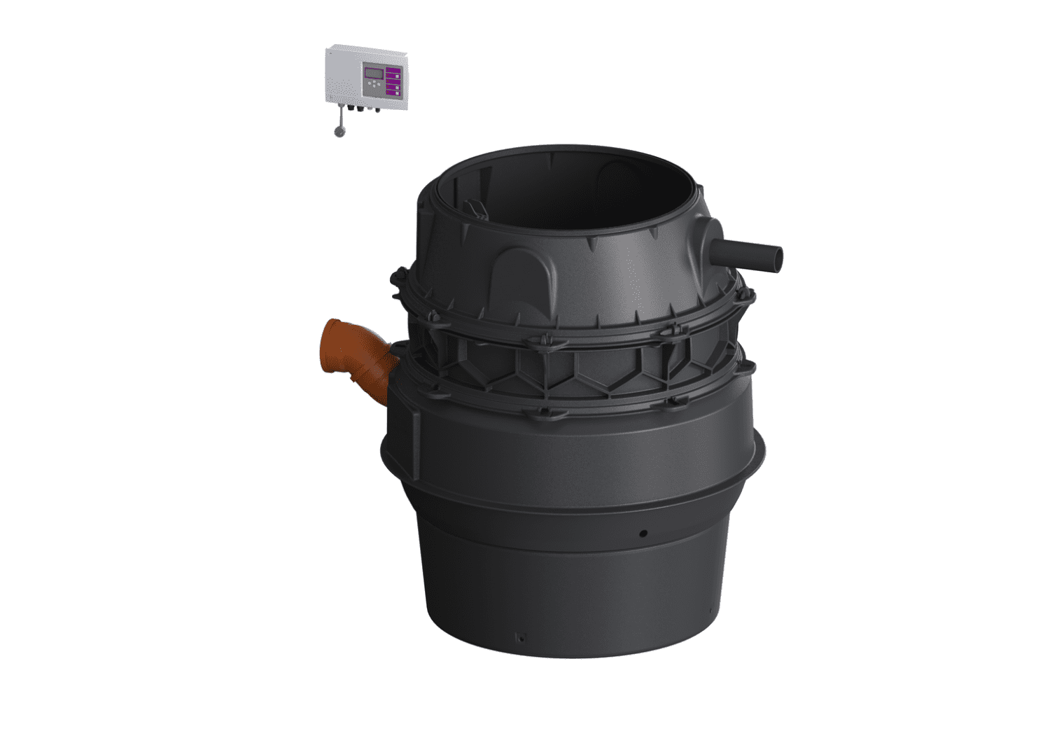 KESSEL-Pumpstation Aquapump XL Duo, SPF 1400-S3, niedrigster Einbau