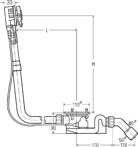 Viega Funktionseinheit Rotaplex Trio 6141.62 in 725mmxDN40/50 weiß