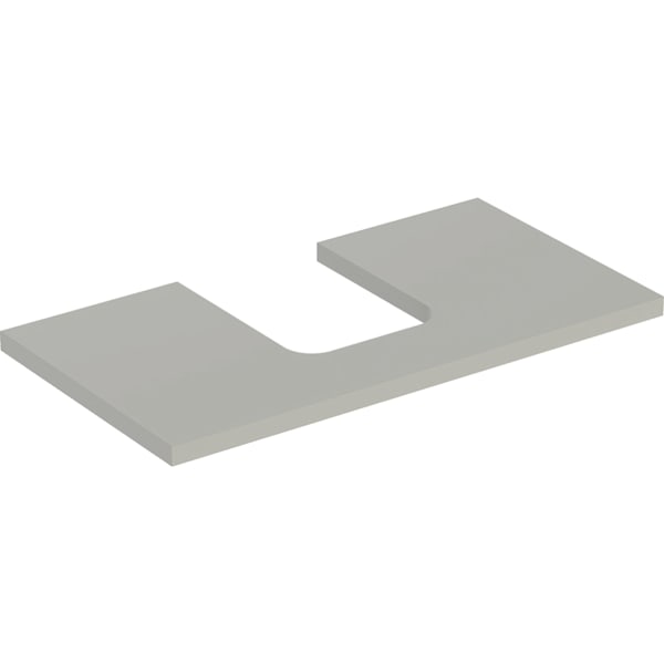 Geberit ONE WT-Pl. Aus mi. f. AWT Schalenform 75x3x47cm, greige matt