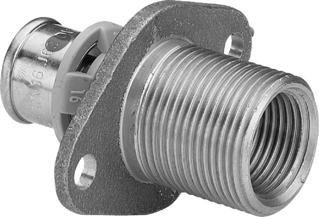 Viega Wanddurchführung mit SC Sanfix P 2132.3 in 16mm x Rp1/2 x 30mm Rotguss