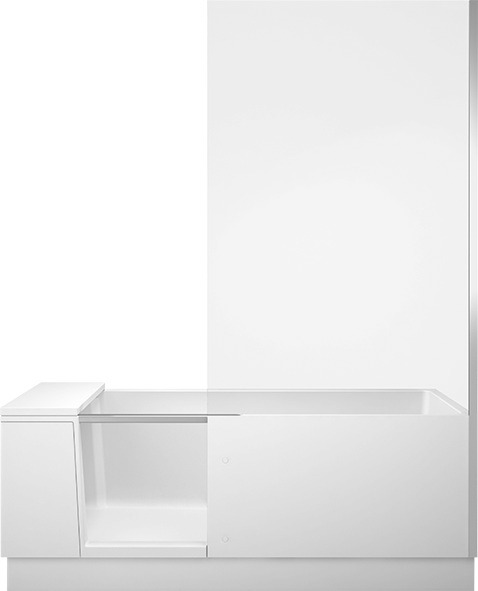 DU Shower+Bath Badewanne 1700x750 Ecke R Rückenschr.1 Links, Mineralg.Weiß