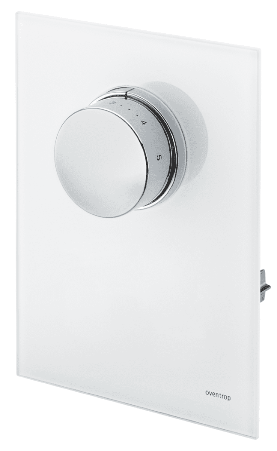 OVENTROP-Abdeckung mit Thermostat Echtglas weiß, für Unibox T-RTL