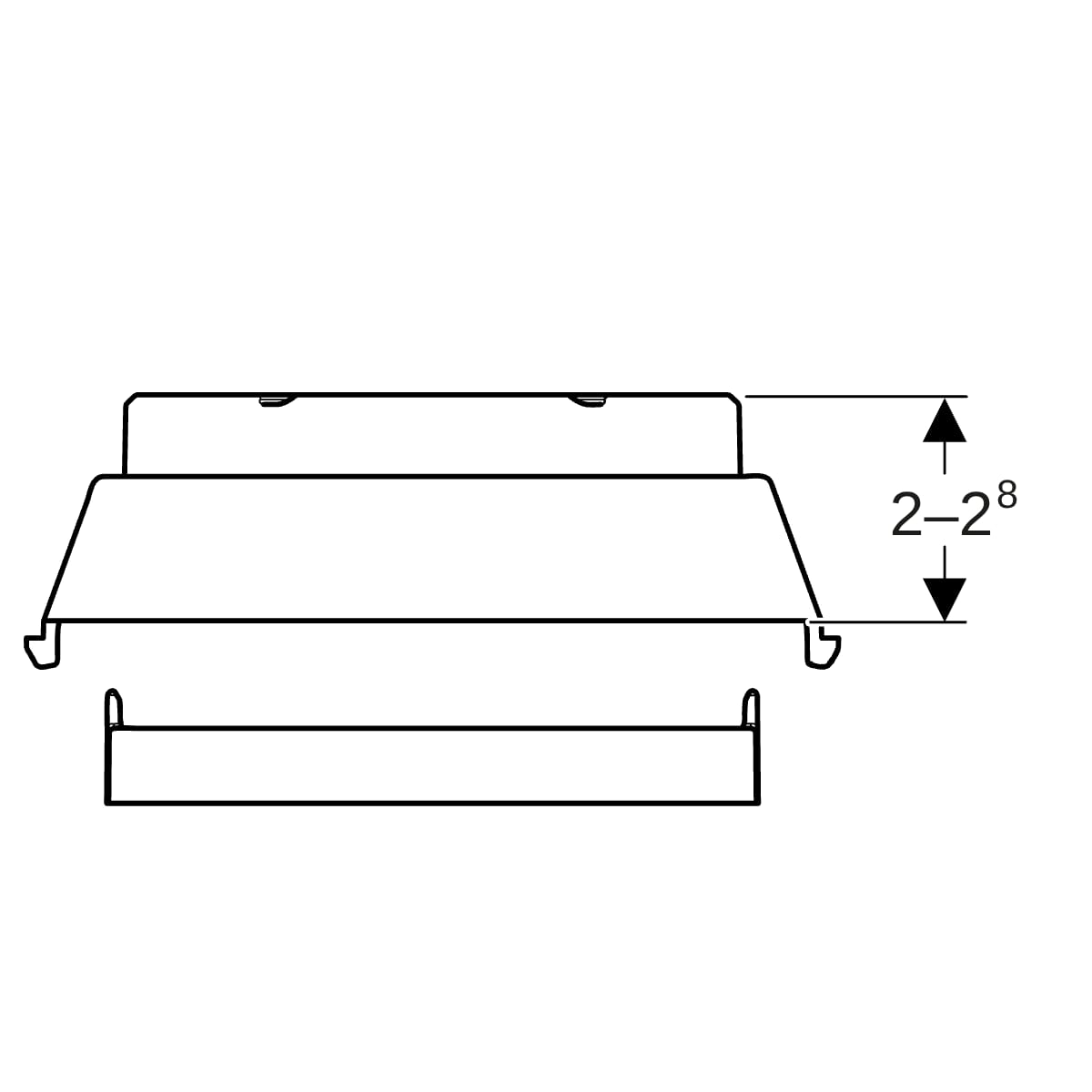 Geberit Set Gummiauflagen f. Duofix Install.-Rahmen f. Duschfläche