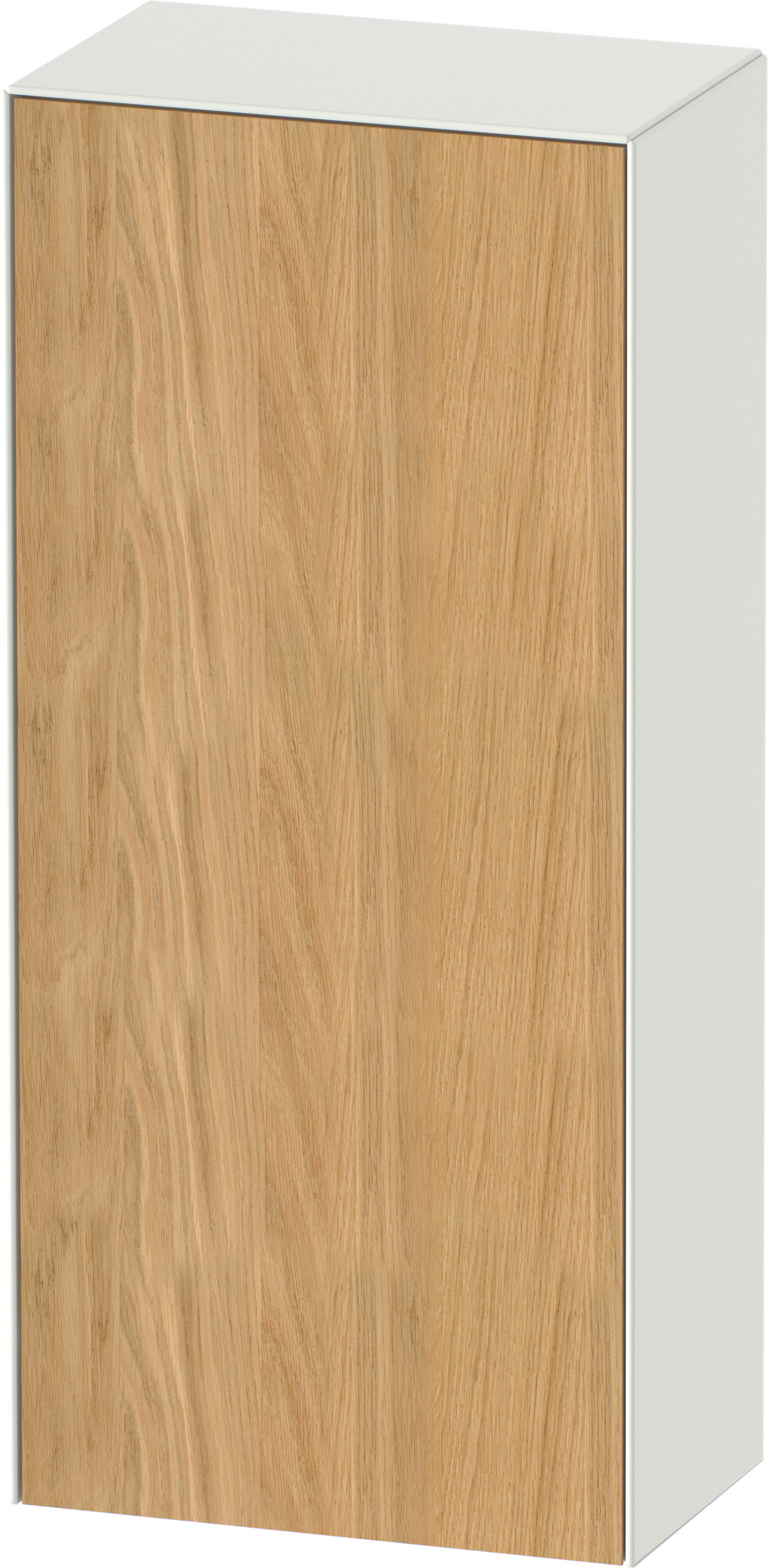 Duravit Halbhochschrank White Tulip, TA l.,880x400x240,Eiche N.M./Weiß Sdm.
