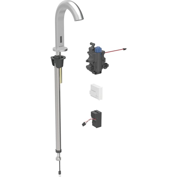 Geberit Piave WT-Arm., Standmontage, Netz für UP-Funkt.Box, m.Therm.Misch., edst.g