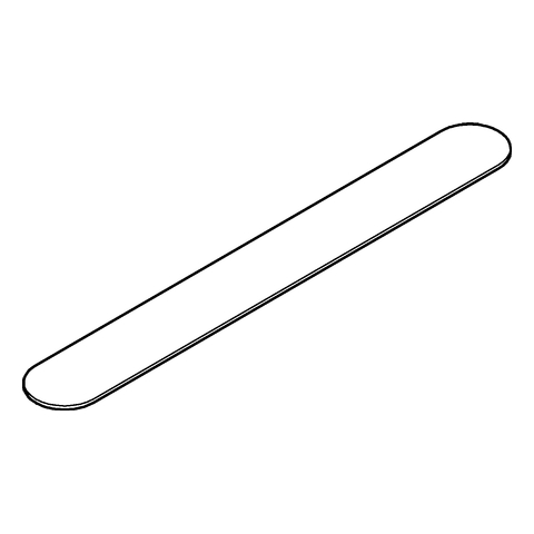 GROHE Glasablage Selection 41057 für Halter 41056 weißglas