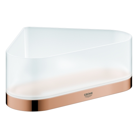 GROHE Eck-Duschablage Selection 41038 mit Halterung warm sunset