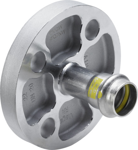 Viega Flanschübergang Sanpress Inox G 0259 in 28mm x DN25 Edelstahl