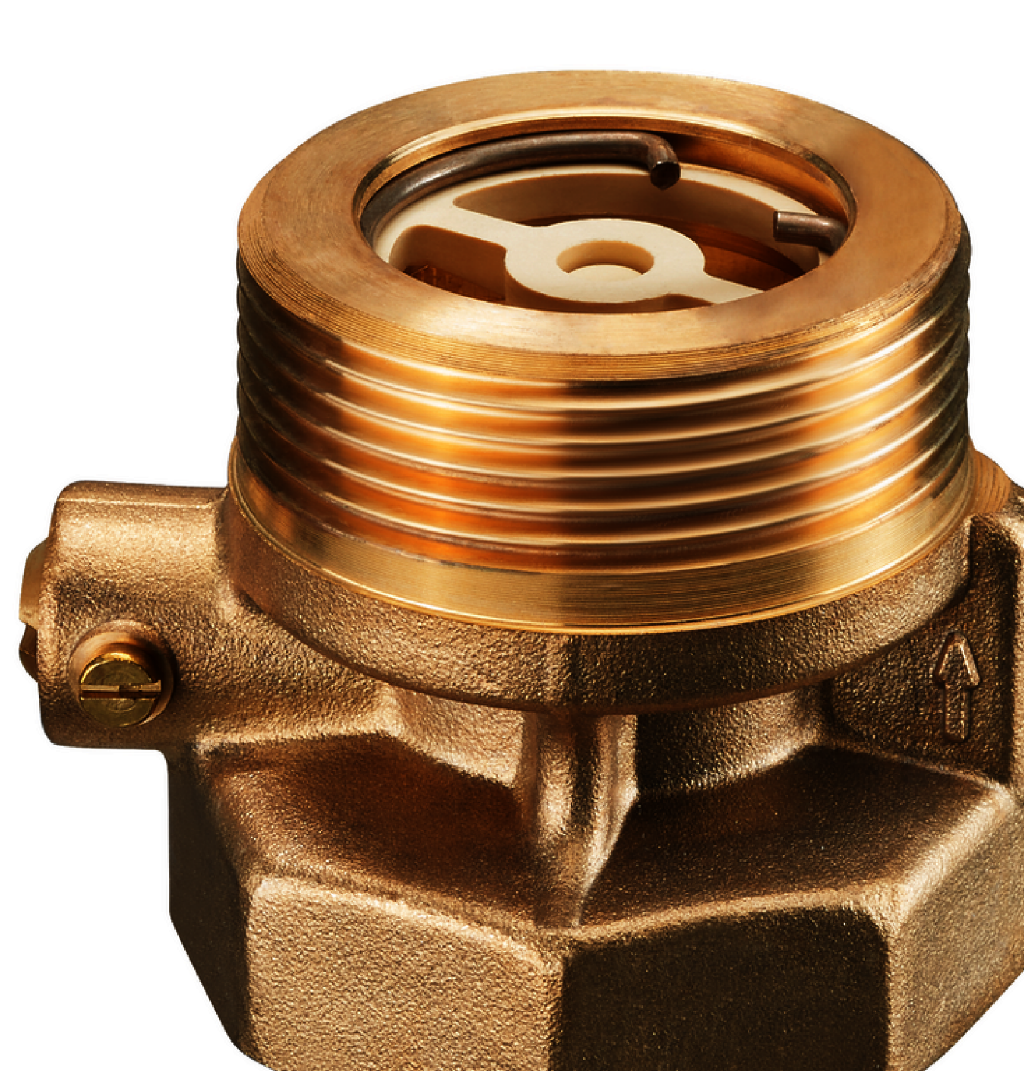 OVENTROP-Sperrventil SVE DN 25, G 1 1/2 AG, G 1 1/2 IG, PN 10, Ms