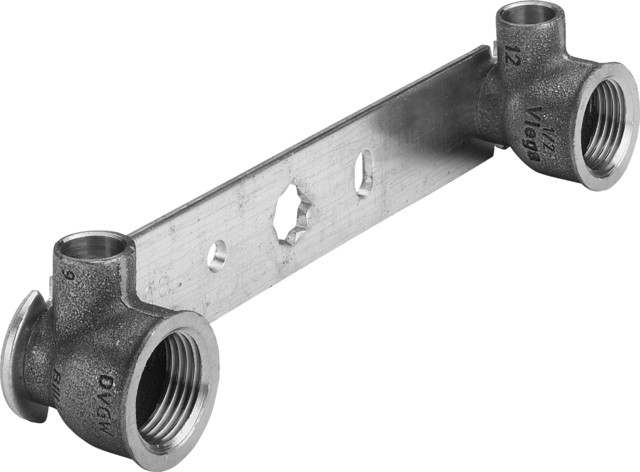 Viega Montageeinheit Gemini 94476.05 in 12mmxRp1/2x150mm Rotguss