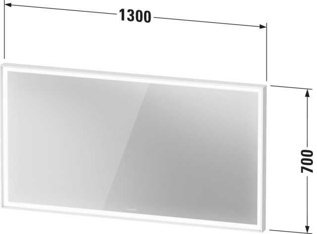Duravit LCU SPL 1300x67x700mm, Weiß, LED
